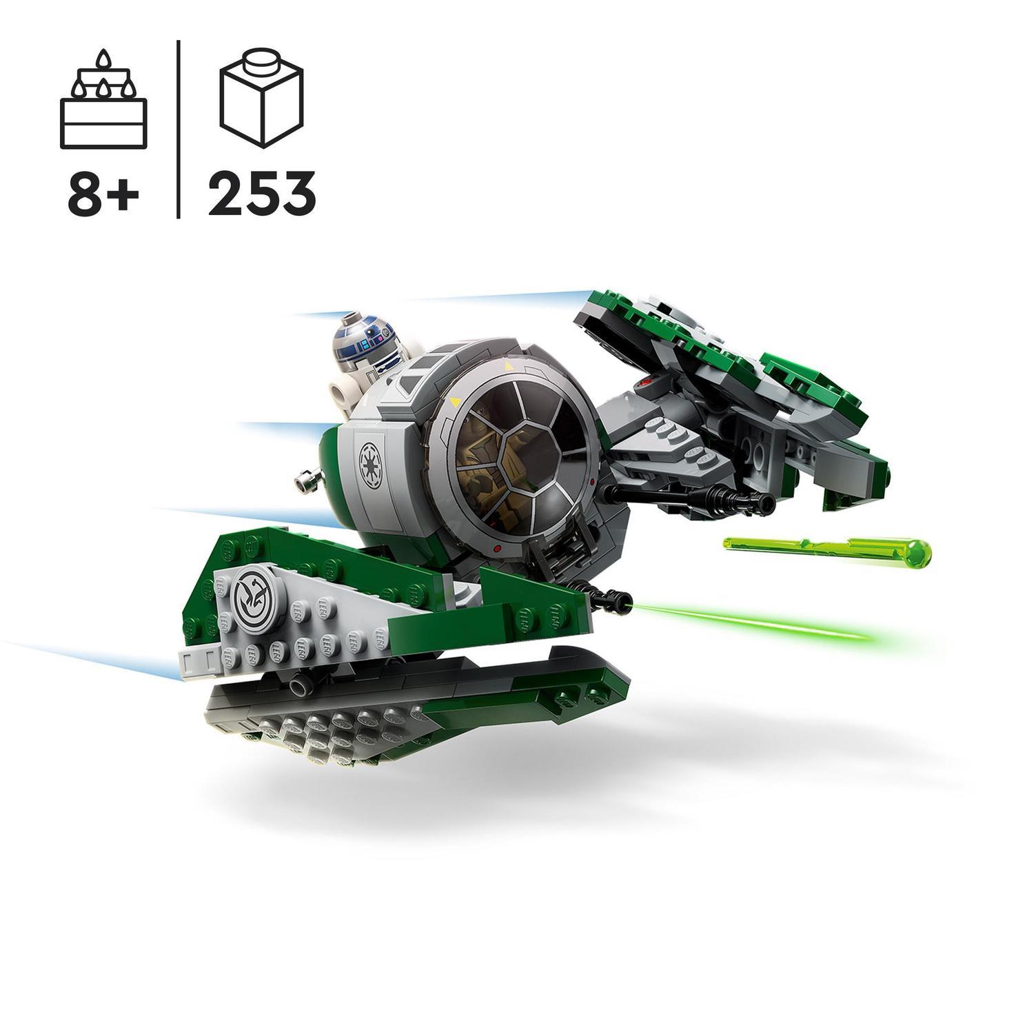 Voir la diapositive 3 : LEGO LEGO Star Wars 75360 Le Chasseur Jedi de Yoda, Jouet The Clone Wars avec la Minifigurine Yoda et Figurine R2-D2