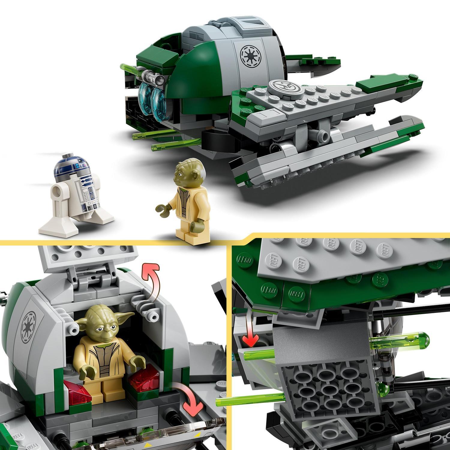 Voir la diapositive 4 : LEGO LEGO Star Wars 75360 Le Chasseur Jedi de Yoda, Jouet The Clone Wars avec la Minifigurine Yoda et Figurine R2-D2