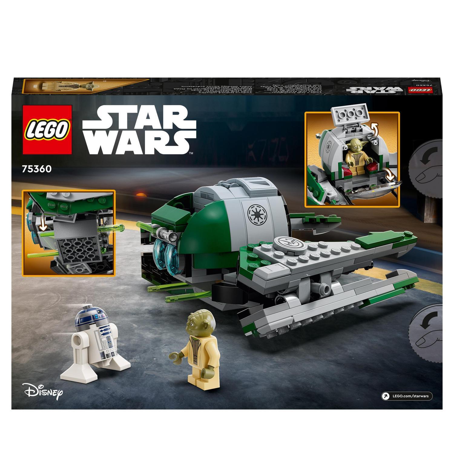 Voir la diapositive 8 : LEGO LEGO Star Wars 75360 Le Chasseur Jedi de Yoda, Jouet The Clone Wars avec la Minifigurine Yoda et Figurine R2-D2