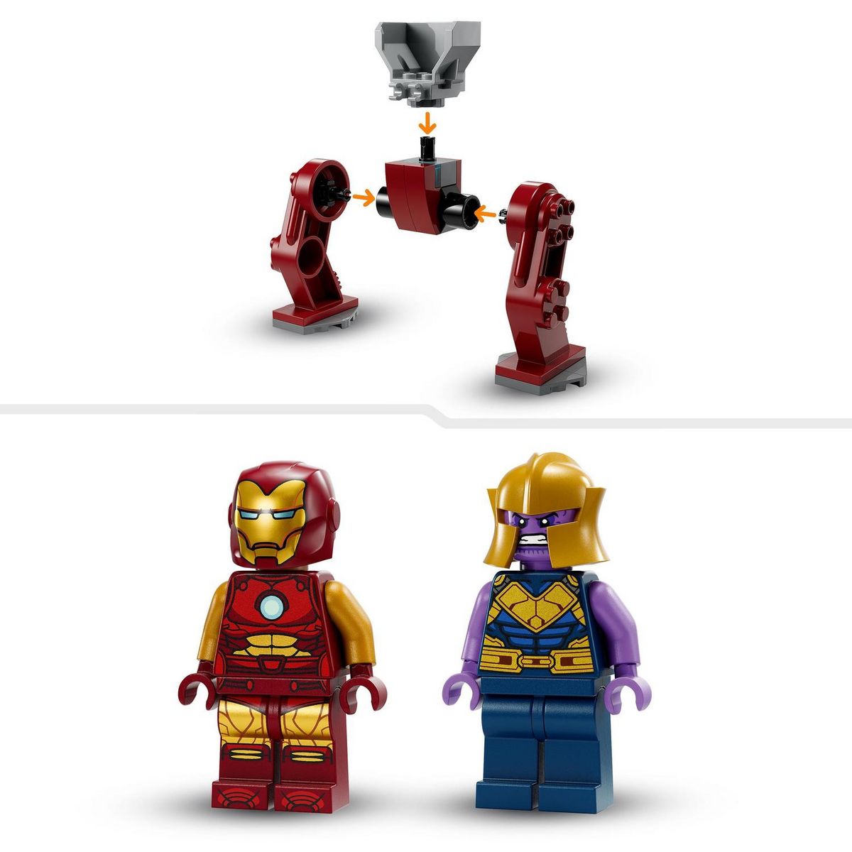 LEGO LEGO Marvel 76263 La Hulkbuster d'Iron Man Contre Thanos, Jouet de Super-Héros Basée sur Avengers : Infinity War