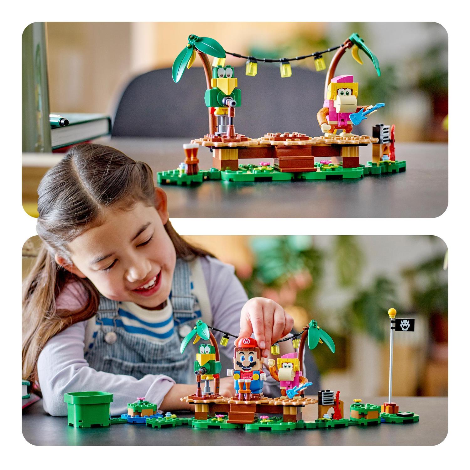 Voir la diapositive 3 : LEGO LEGO Super Mario 71421 Ensemble d'Extension Concert de Dixie Kong dans la Jungle, à Combiner avec Pack de Démarrage