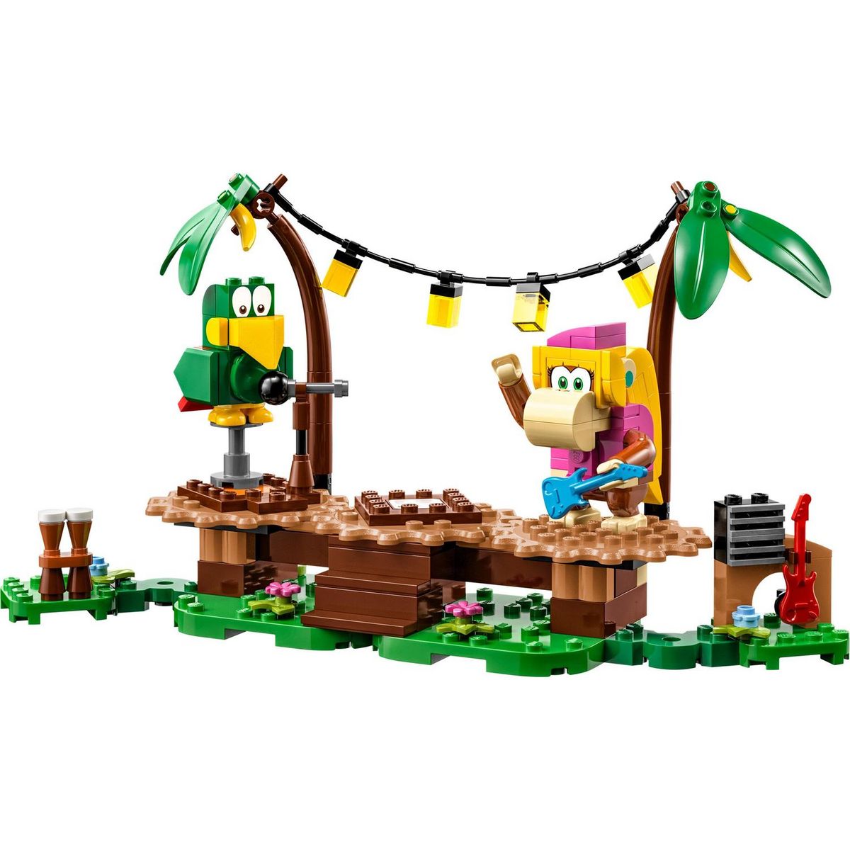 LEGO LEGO Super Mario 71421 Ensemble d'Extension Concert de Dixie Kong dans la Jungle, à Combiner avec Pack de Démarrage