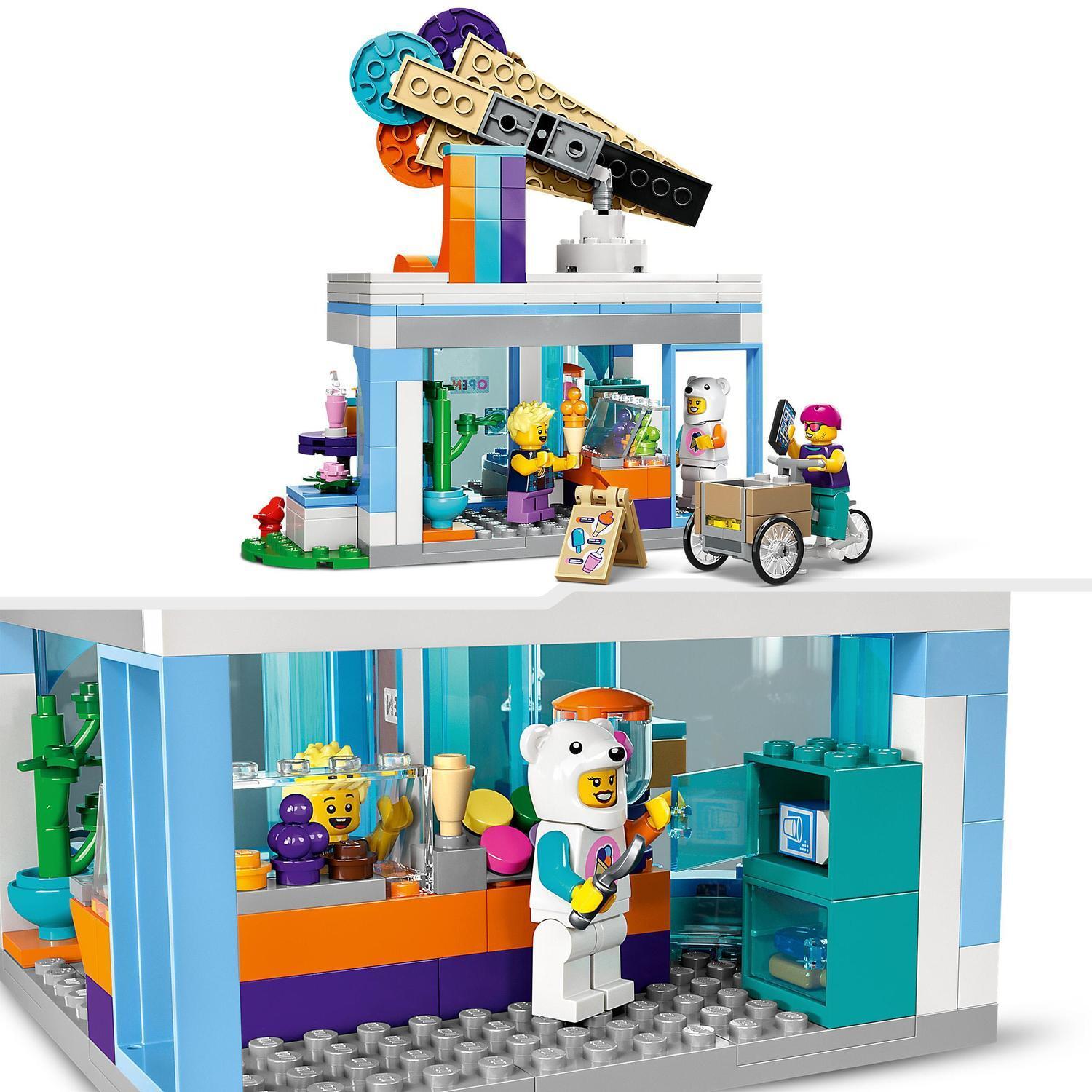Voir la diapositive 4 : LEGO City 60363 - La Boutique du Glacier, Jouet pour Enfants Dès 6 Ans avec Vélo Cargo et 3 Minifigurines