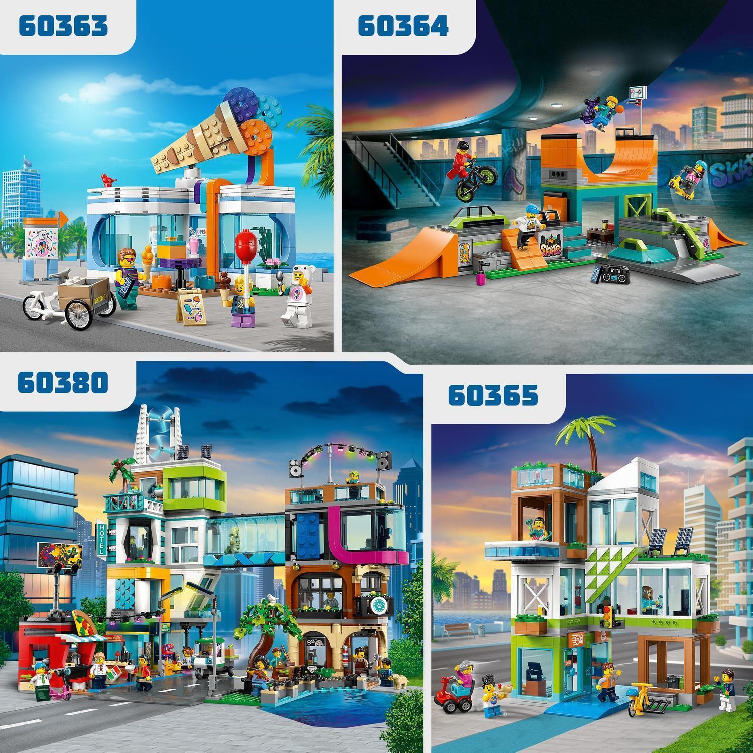 Voir la diapositive 6 : LEGO City 60363 - La Boutique du Glacier, Jouet pour Enfants Dès 6 Ans avec Vélo Cargo et 3 Minifigurines