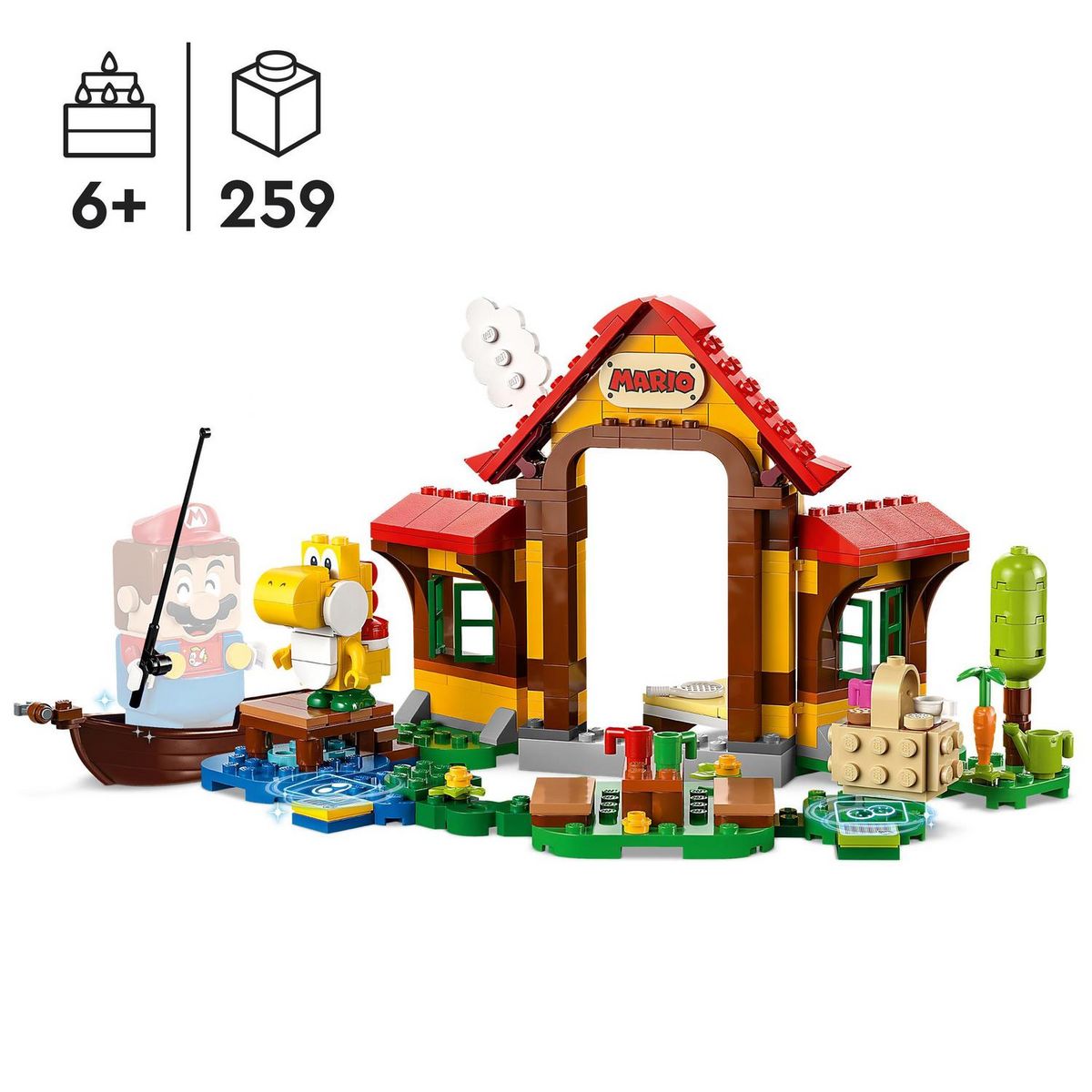 LEGO Super Mario 71422 - Ensemble d'extension pique-nique chez Mario