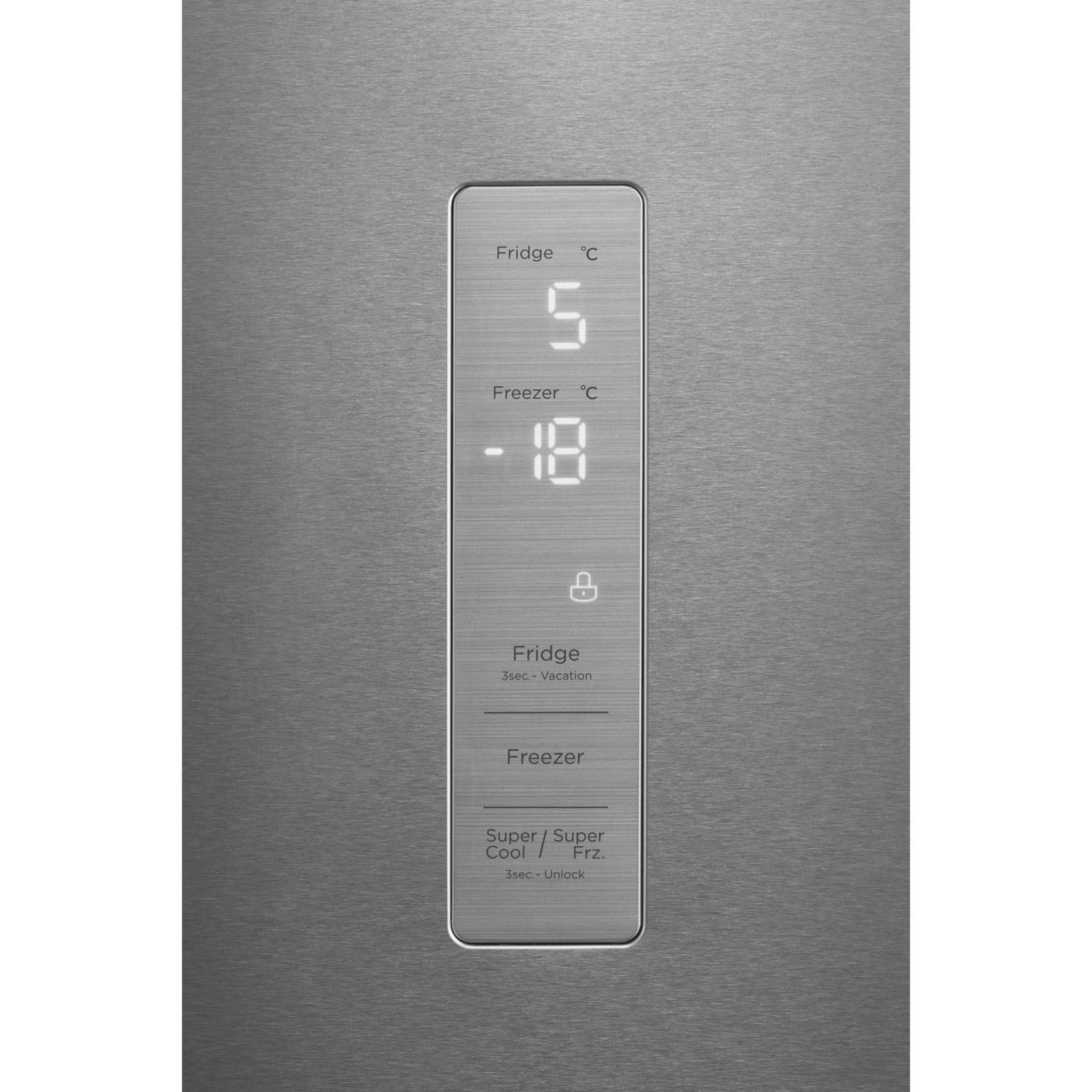 Voir la diapositive 8 : QILIVE Réfrigérateur combiné Q.6638, 378 L, Froid ventilé No Frost, C