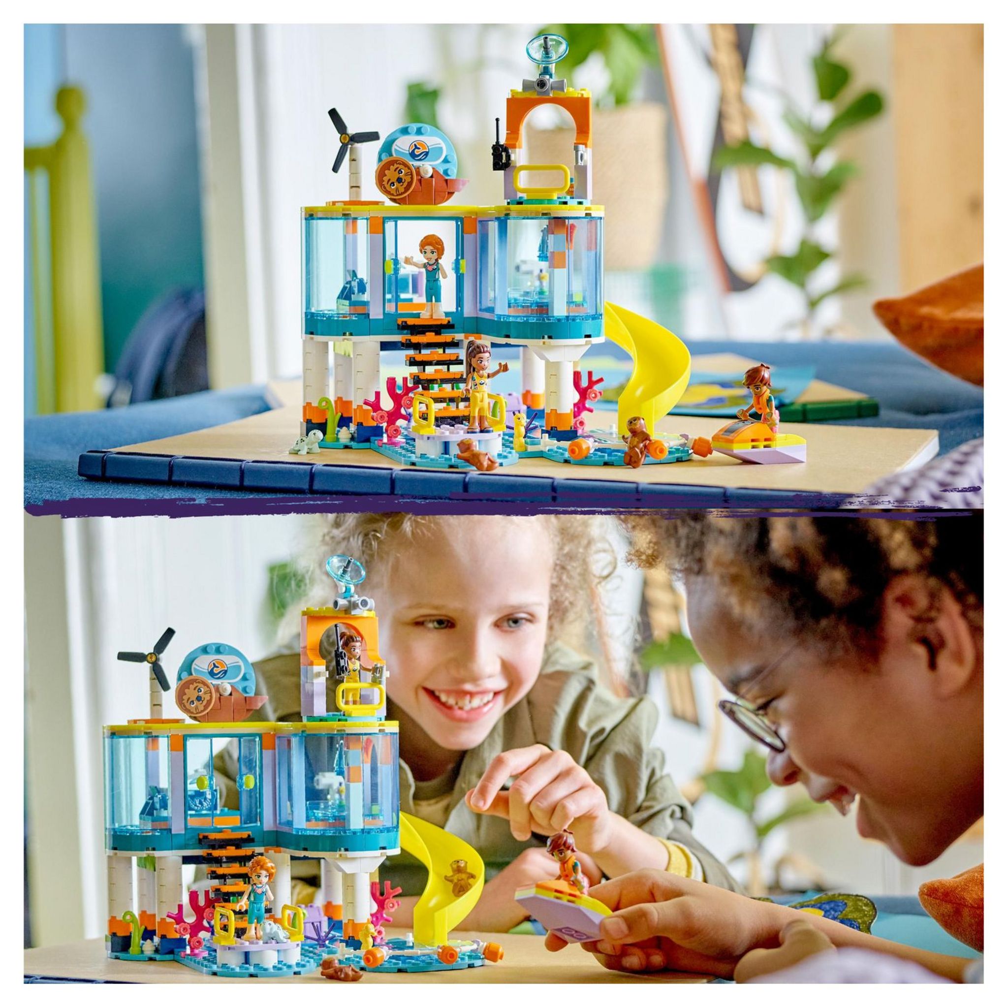 Voir la diapositive 3 : LEGO Friends 41736 - Le Centre de Sauvetage en Mer, Jouet de Vétérinaire Animaux avec Figurines Loutre, Hippocampe et Tortue