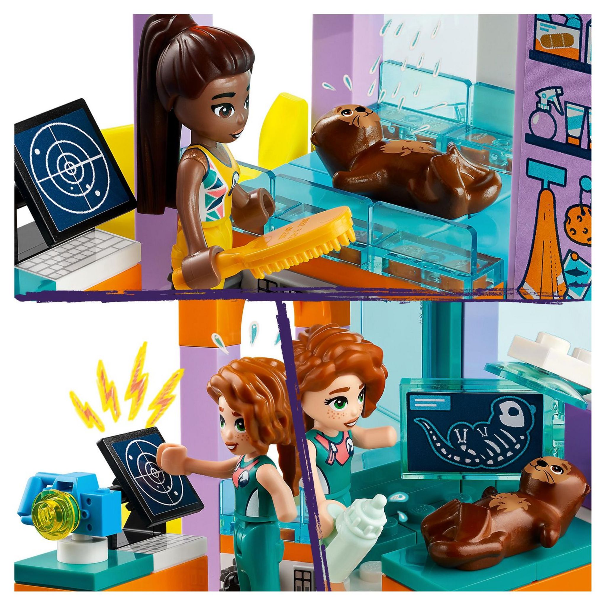 Voir la diapositive 5 : LEGO Friends 41736 - Le Centre de Sauvetage en Mer, Jouet de Vétérinaire Animaux avec Figurines Loutre, Hippocampe et Tortue