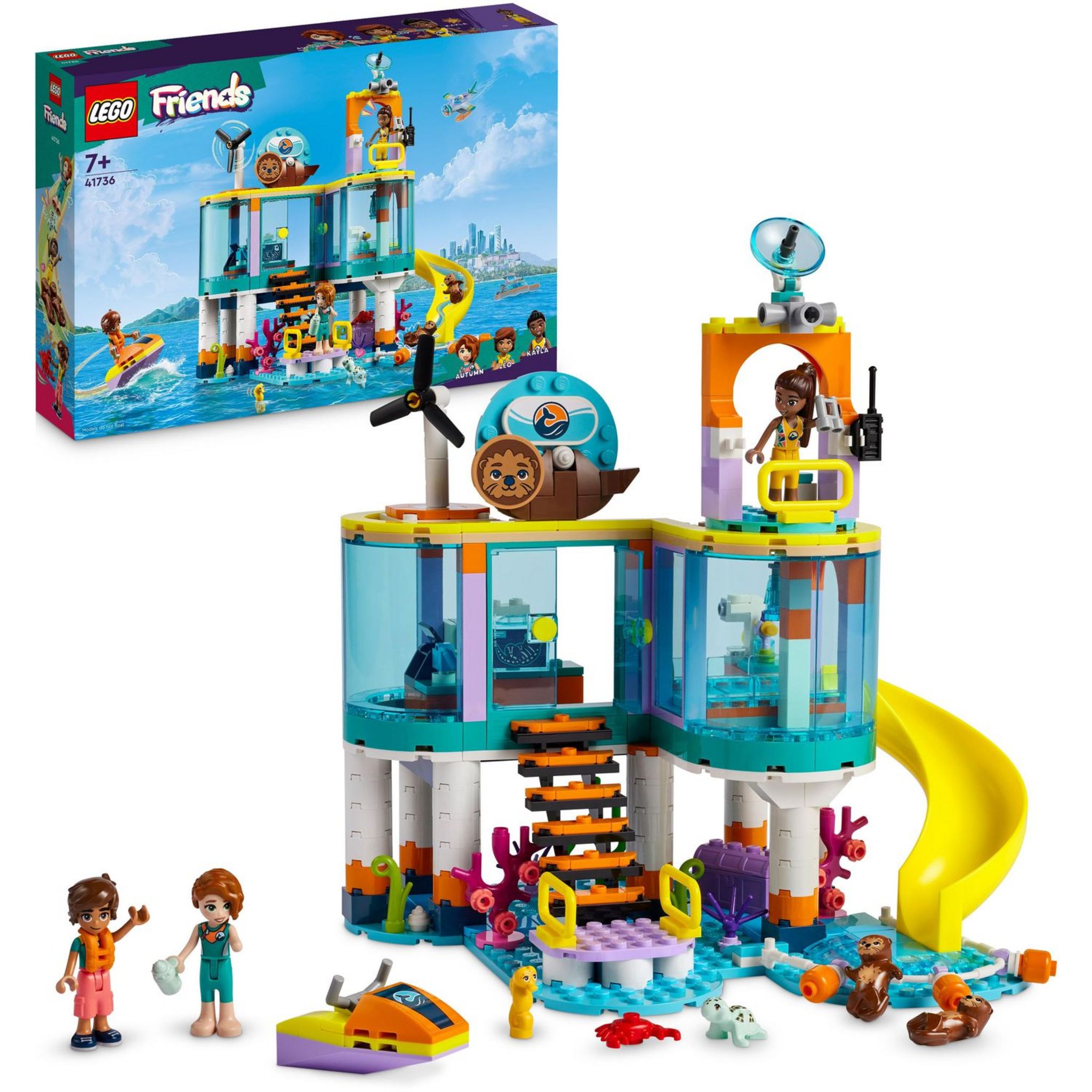 Voir la diapositive 9 : LEGO Friends 41736 - Le Centre de Sauvetage en Mer, Jouet de Vétérinaire Animaux avec Figurines Loutre, Hippocampe et Tortue