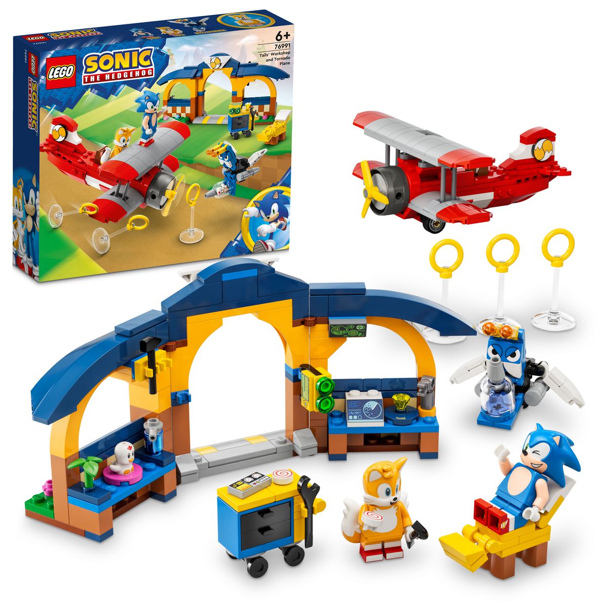 LEGO Sonic 76991 - L avion Tornado et l atelier de Tails