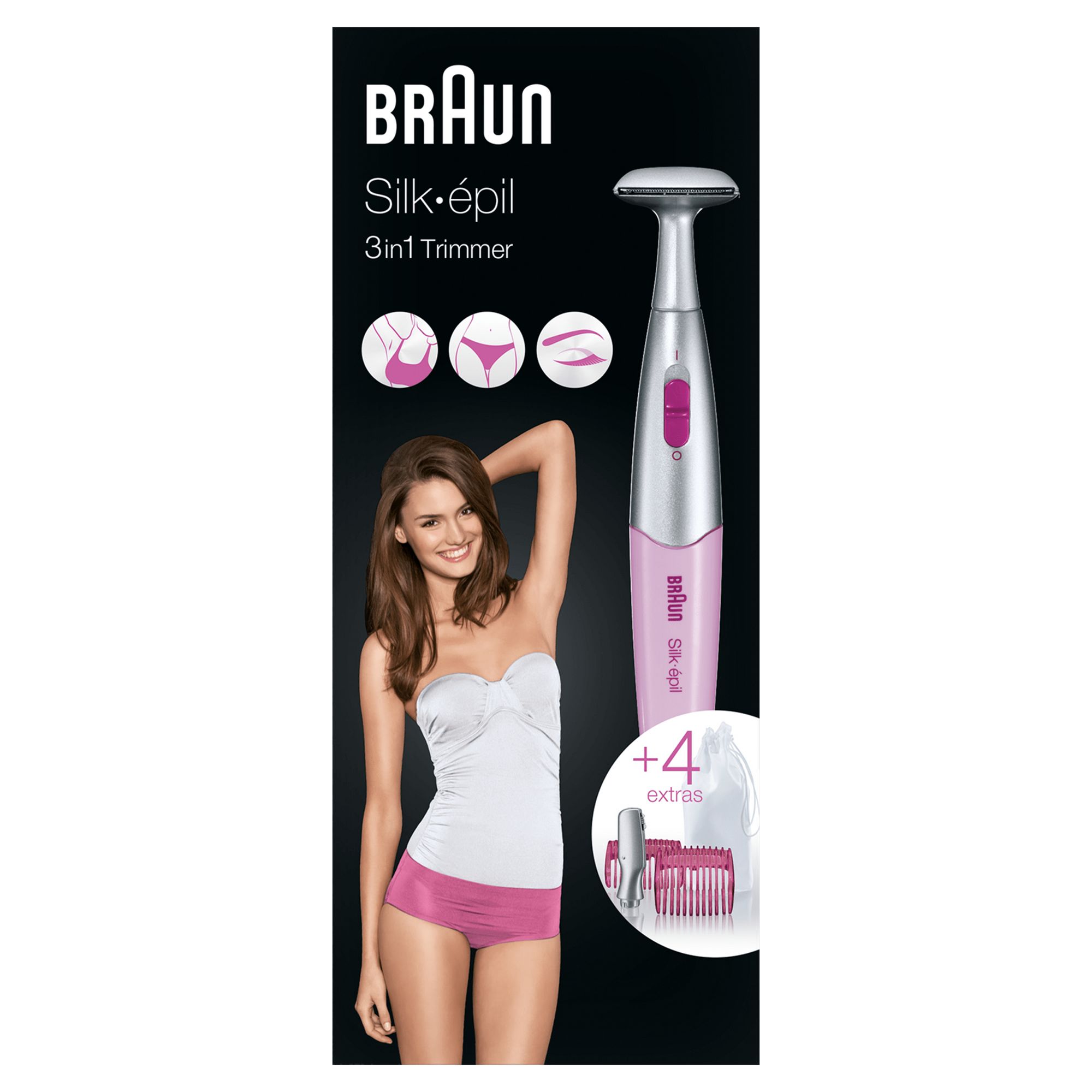 Voir la diapositive 5 : BRAUN Tondeuse bikini FG1100 - Rose