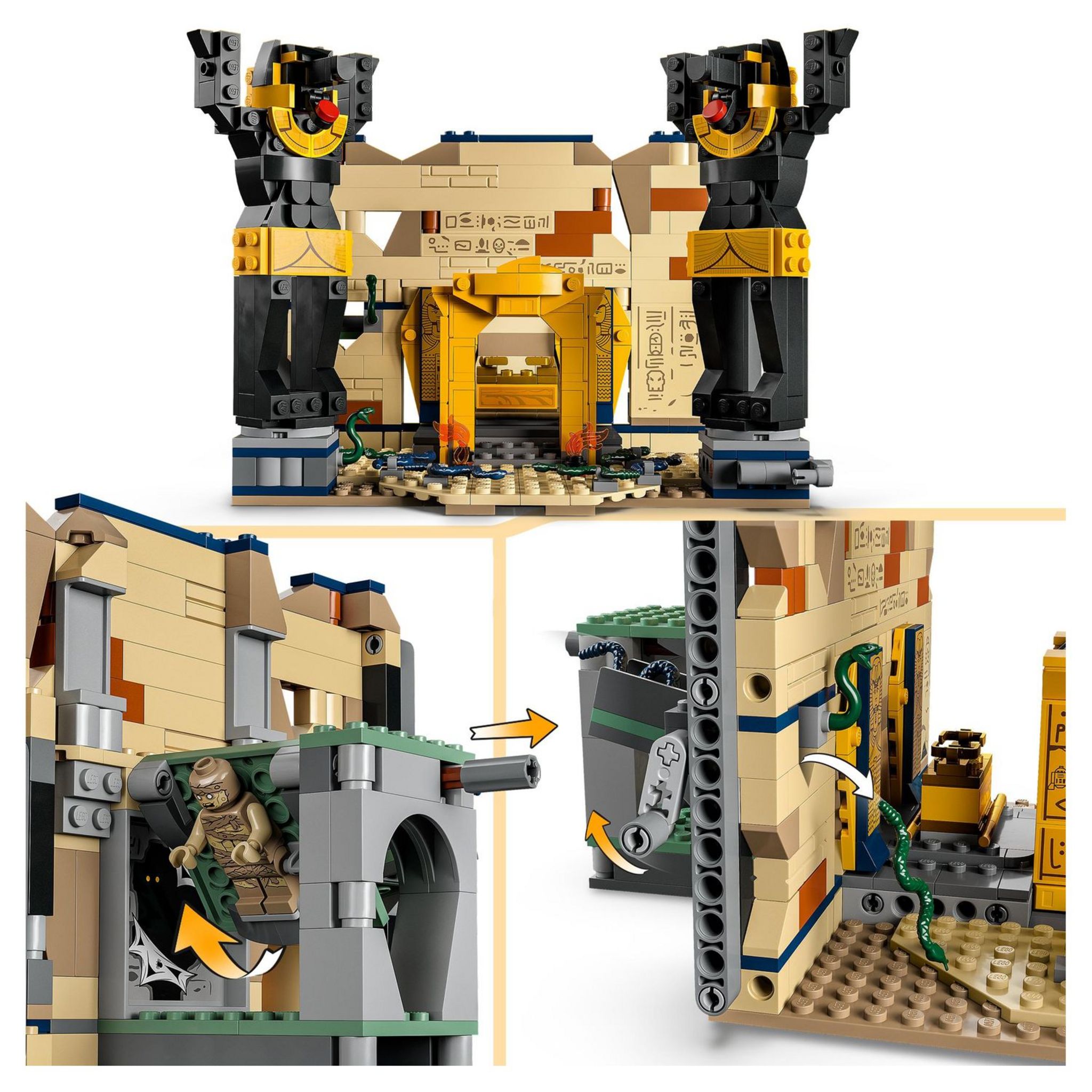 Voir la diapositive 6 : LEGO Indiana Jones 77013 - L'Évasion du Tombeau Perdu, Jouet avec Temple et Minifigurine de Momie, Maquette Les Aventuriers de l'Arche Perdue