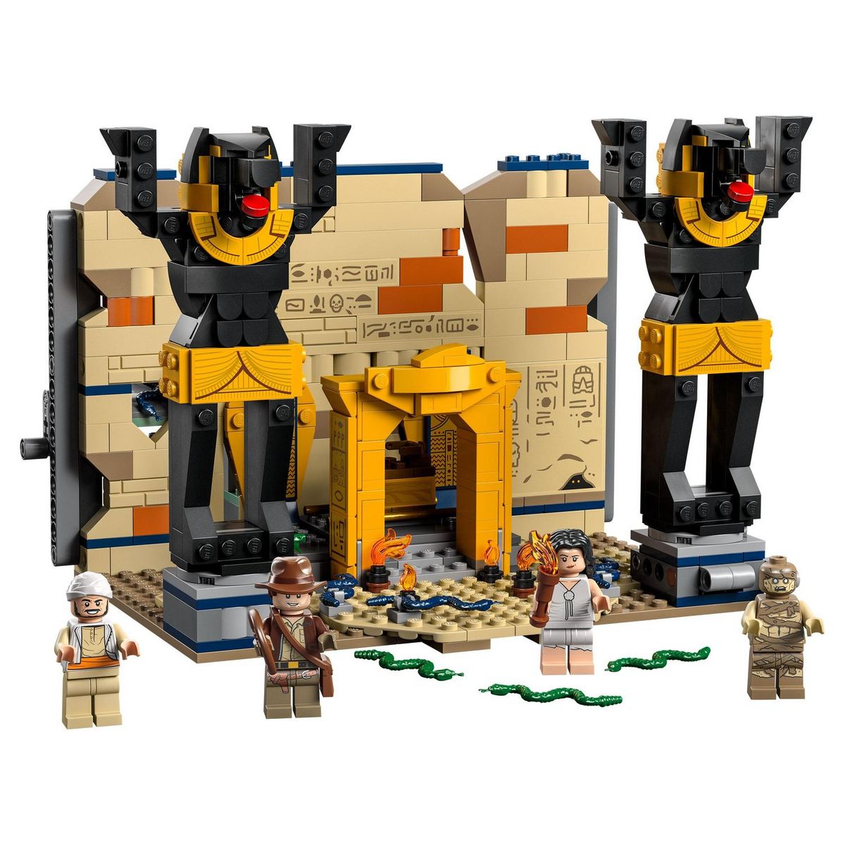 LEGO Indiana Jones 77013 - L'Évasion du Tombeau Perdu, Jouet avec Temple et Minifigurine de Momie, Maquette Les Aventuriers de l'Arche Perdue
