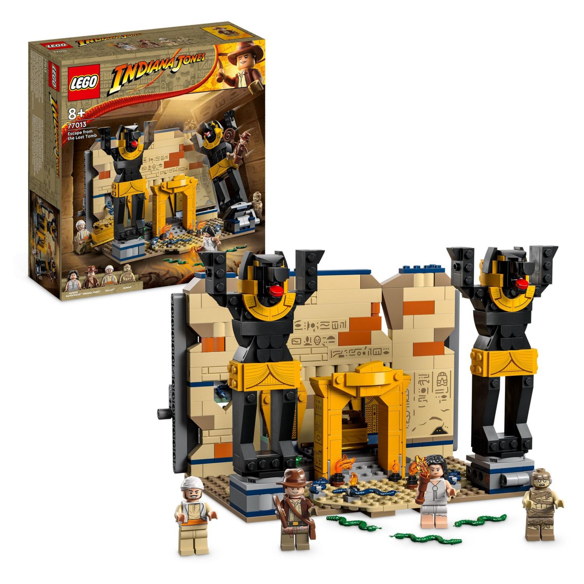 Voir la diapositive 10 : LEGO Indiana Jones 77013 - L'Évasion du Tombeau Perdu, Jouet avec Temple et Minifigurine de Momie, Maquette Les Aventuriers de l'Arche Perdue