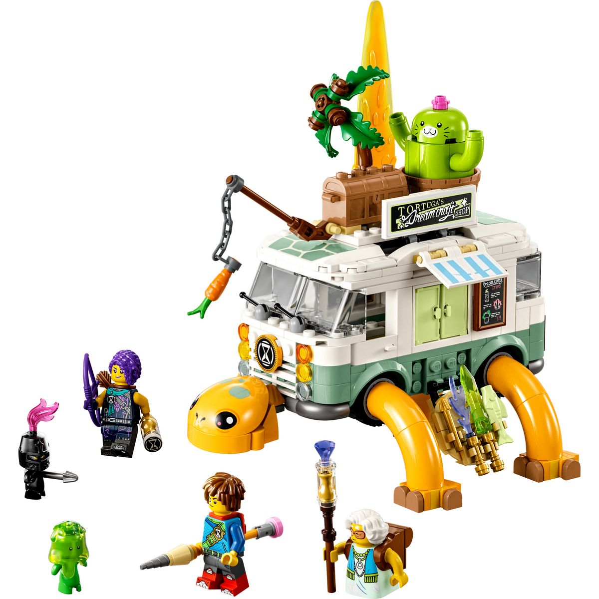LEGO LEGO DREAMZzz 71456 Le Van Tortue de Mme Castillo, Jouet de Camping-Car 2-en-1, avec Mateo et Zoey