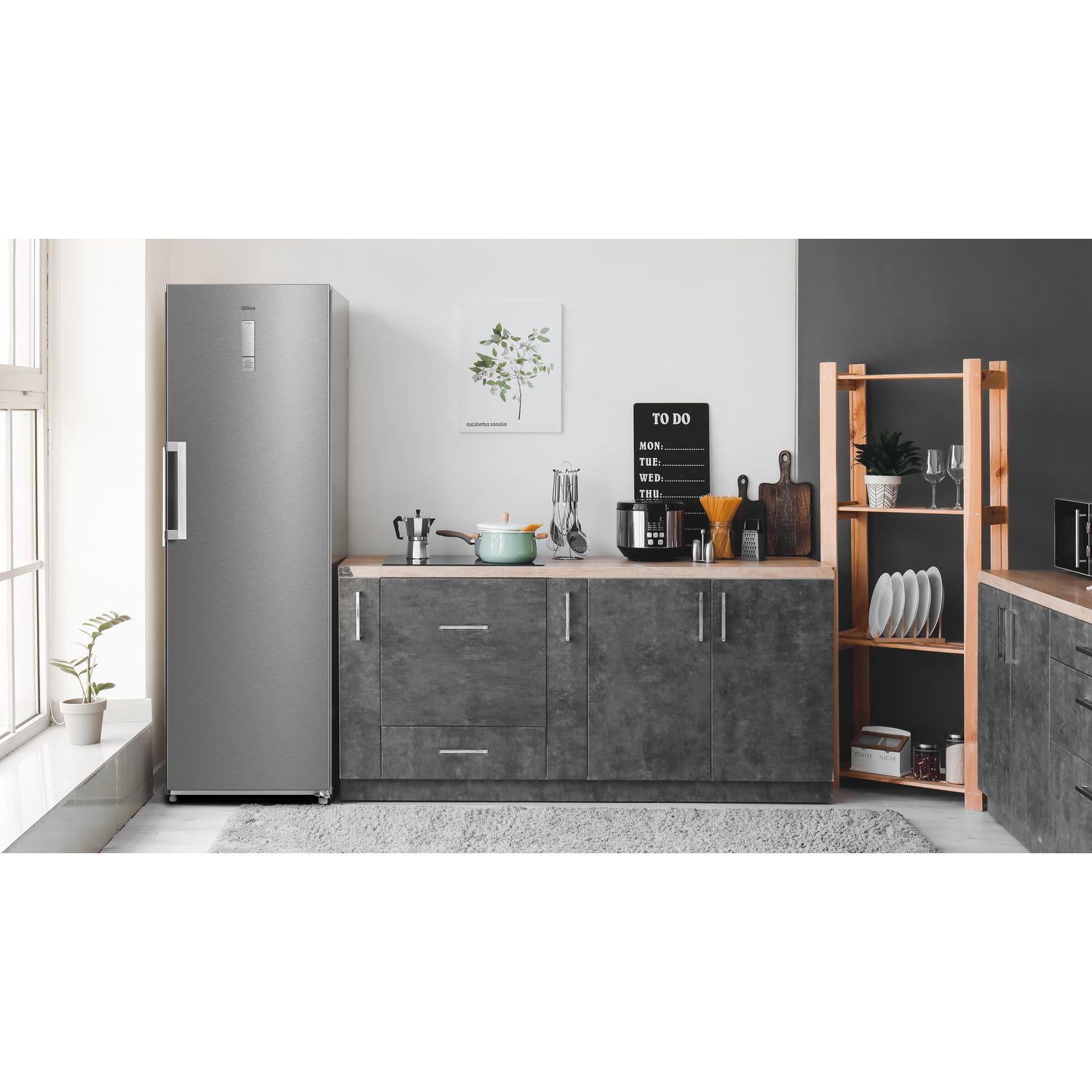 Voir la diapositive 2 : QILIVE Congélateur armoire convertible Q.6828, 273 L, Sans givre, E