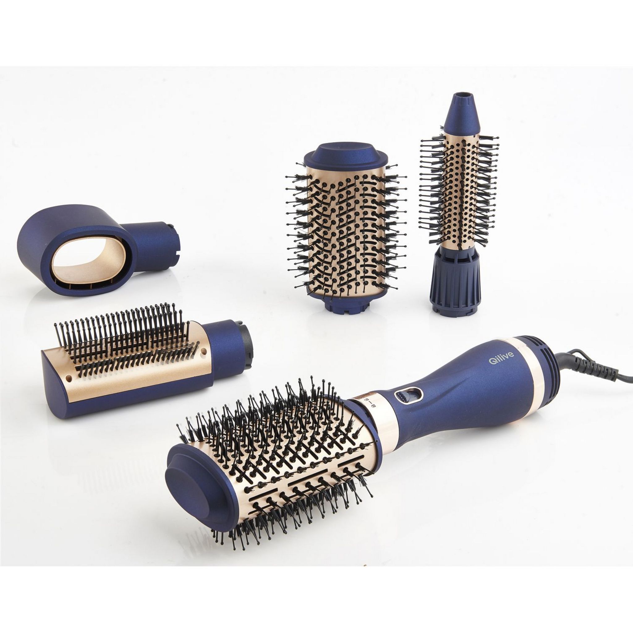 Voir la diapositive 6 : QILIVE Brosse soufflante volumisante Q.7880 - Bleu