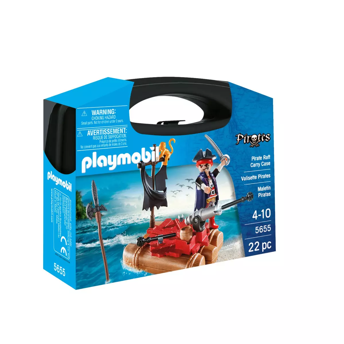 PLAYMOBIL 5655 - Pirates - Valisette pirate et soldat Playmobil