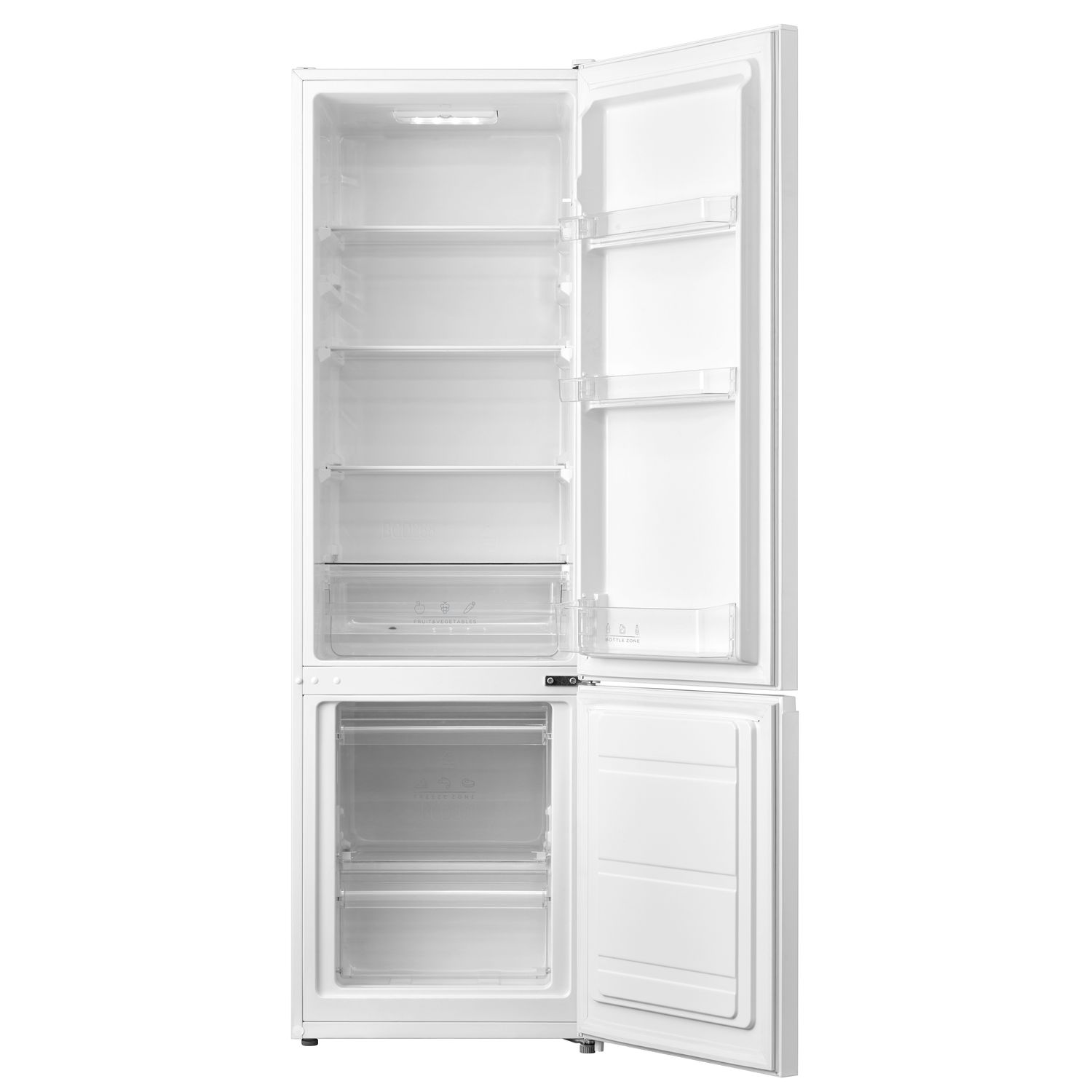 Voir la diapositive 2 : QILIVE Réfrigérateur combiné Q.6623, 262 L, Froid Statique, E