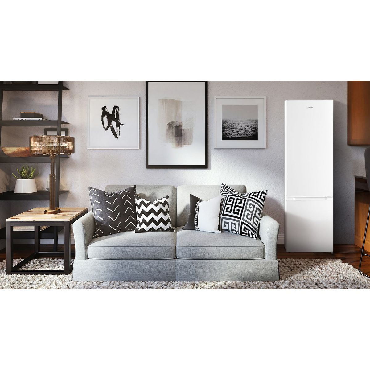 QILIVE Réfrigérateur combiné Q.6623, 262 L, Froid Statique, E