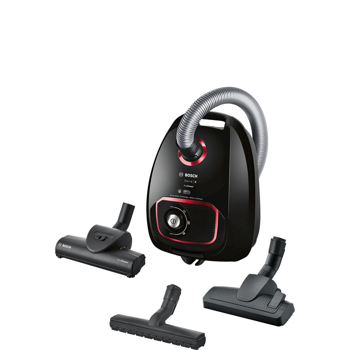 BOSCH Aspirateur traîneau avec sac BGLS4POW2 - Noir