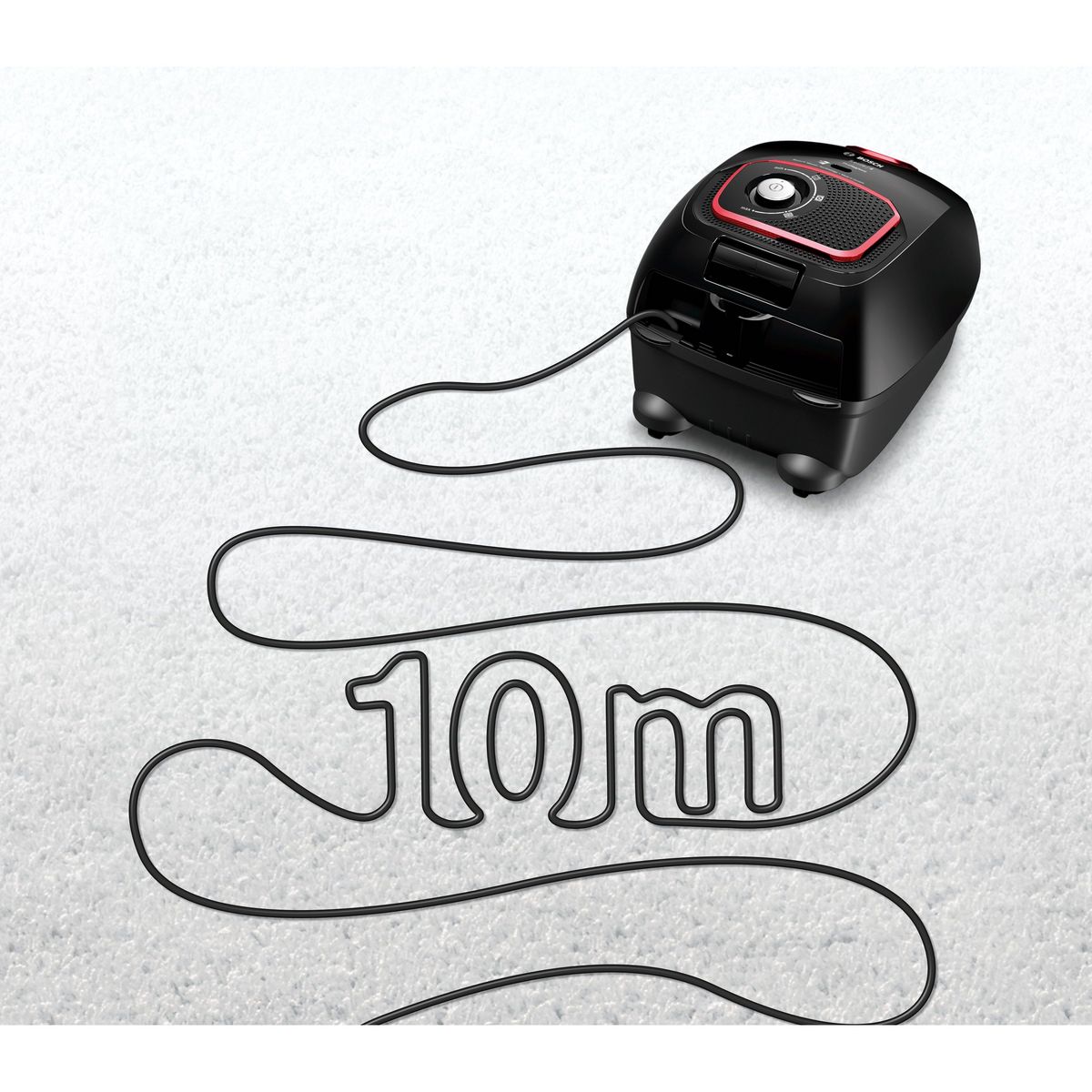 BOSCH Aspirateur traîneau avec sac BGLS4POW2 - Noir