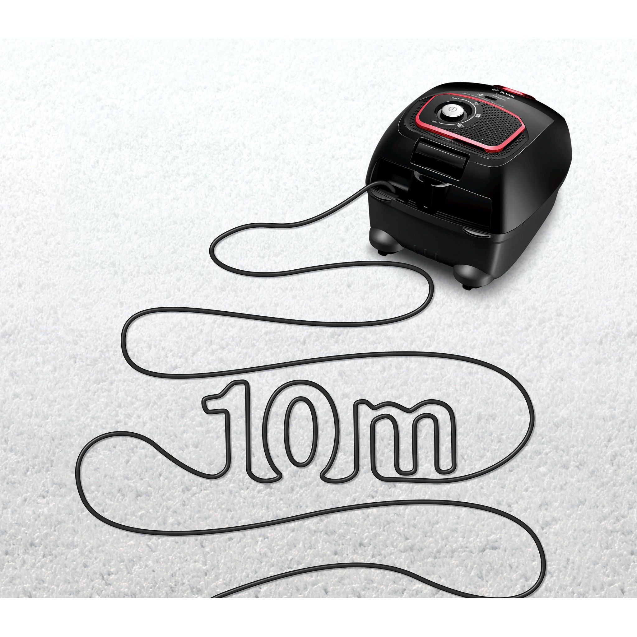 Voir la diapositive 5 : BOSCH Aspirateur traîneau avec sac BGLS4POW2 - Noir