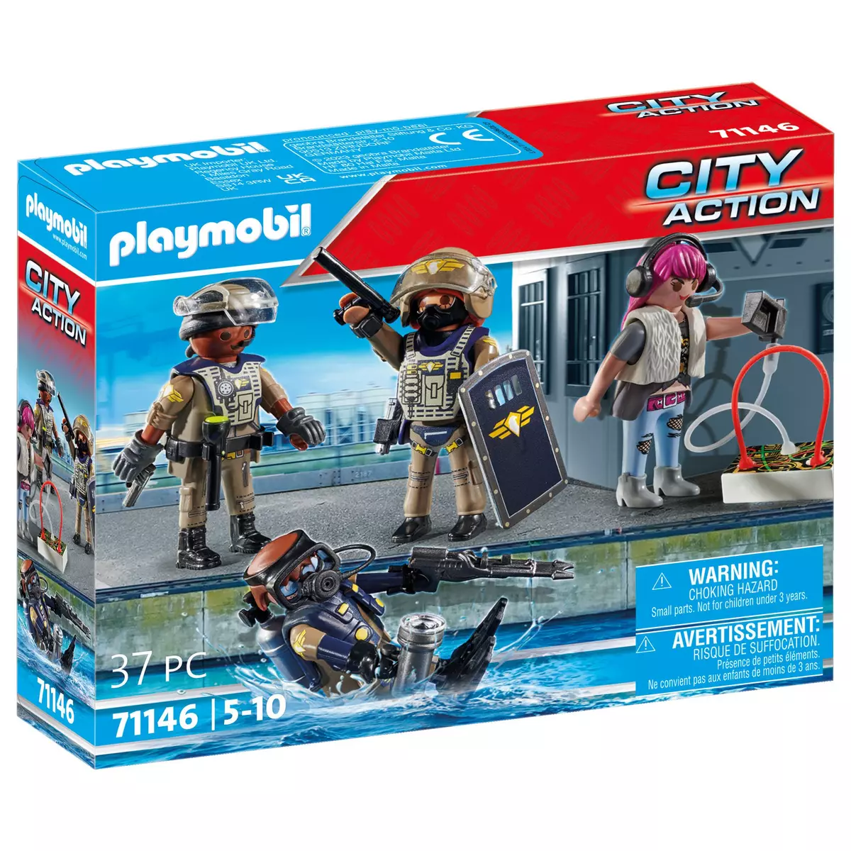 Hélicoptère des Forces spéciales Playmobil City Action 71149 - La