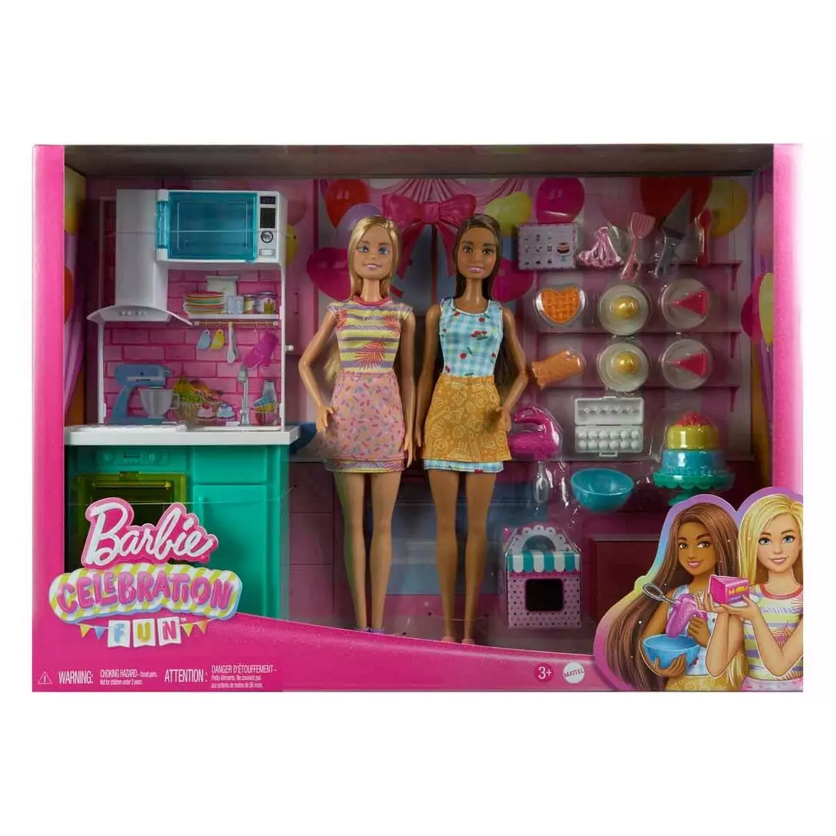 MATTEL Coffret Barbie Célébration Fun Pâtisserie pas cher 
