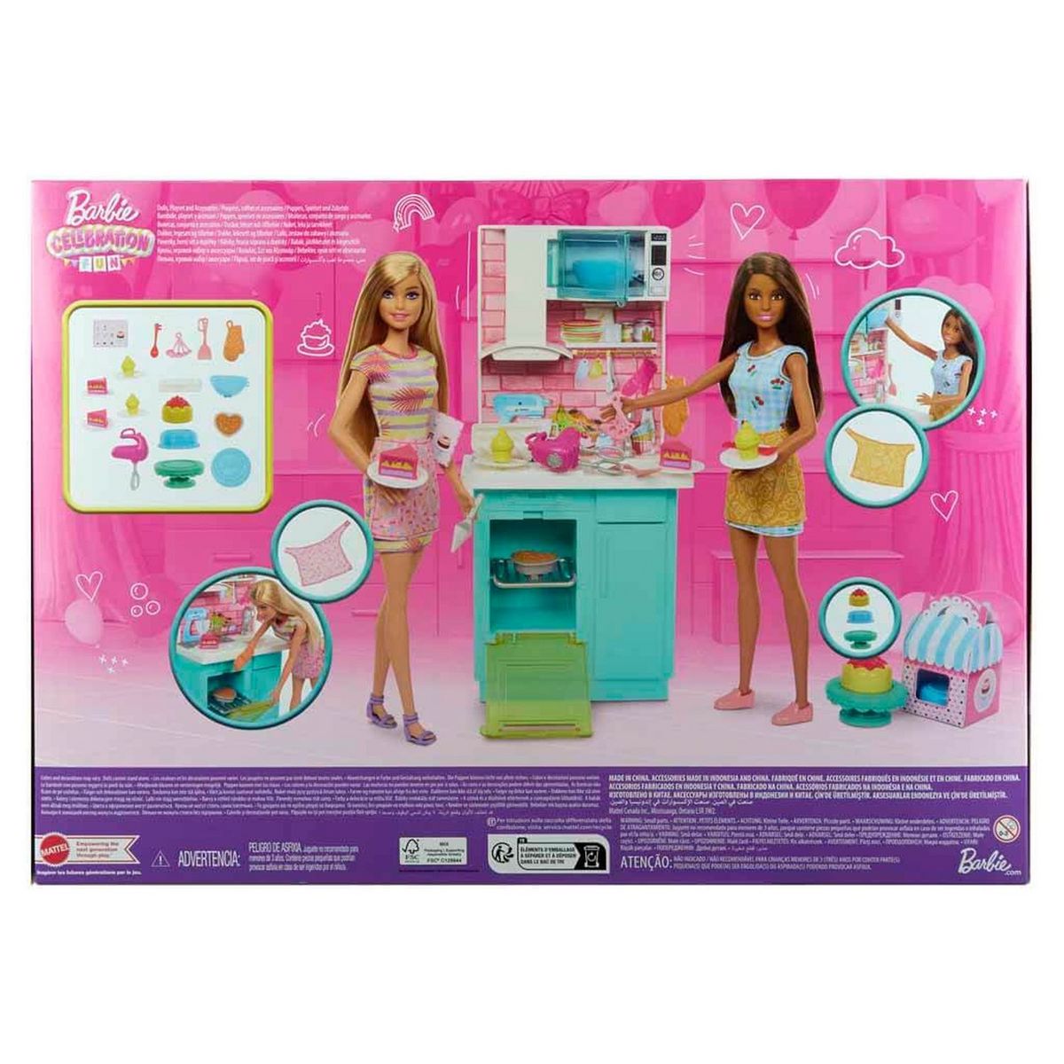 MATTEL Coffret Barbie Célébration Fun Pâtisserie
