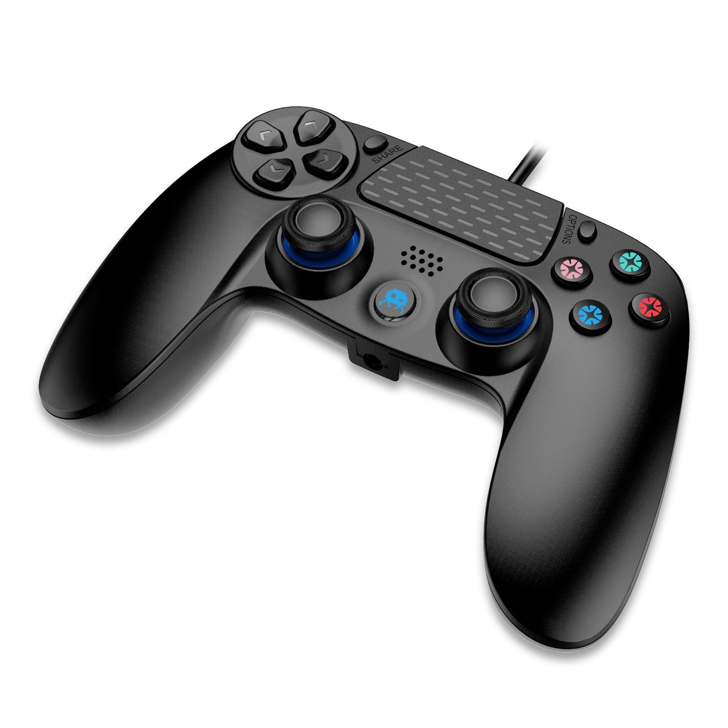 Voir la diapositive 3 : Manette Filaire Noire PS4