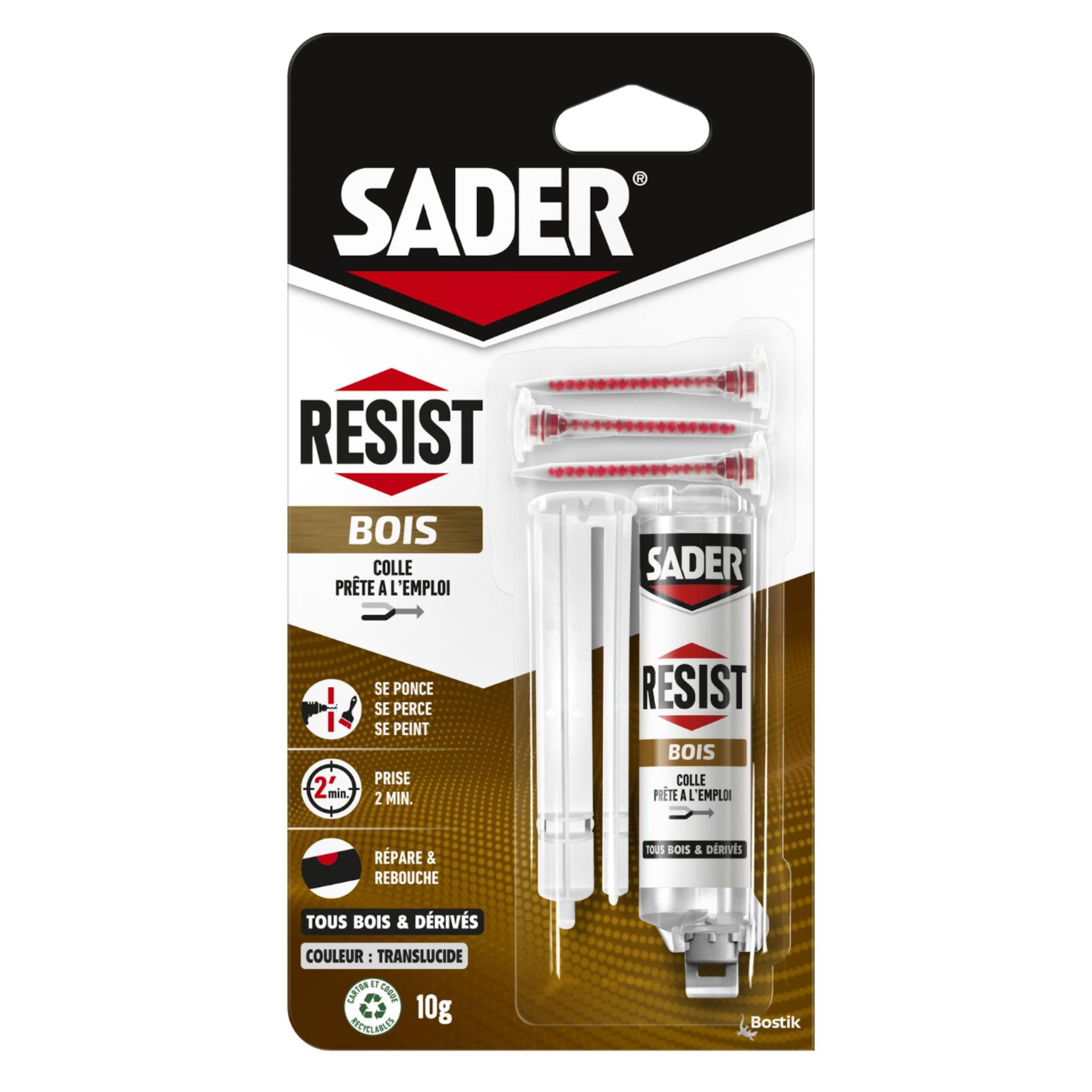 SADER Colle résistante bois 10g