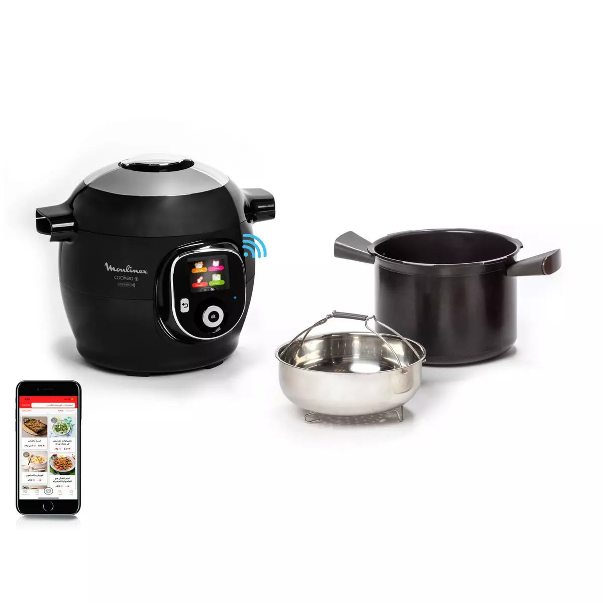 MOULINEX Multicuiseur intelligent cookeo compact touch wifi MINI