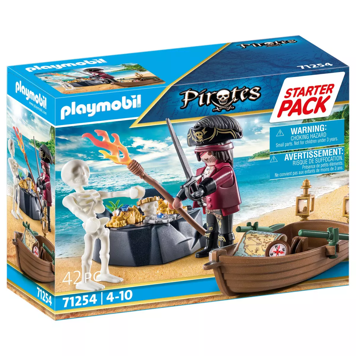Playmobil Pirates 70273 Capitaine pirate et soldat