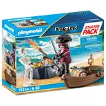PLAYMOBIL 71254 - Pirates Starter Pack - Pirate et barque
