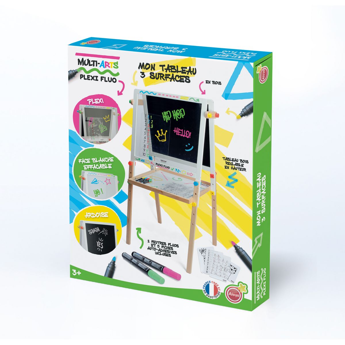 LG Tableau de bois Mon tableau 3 surfaces