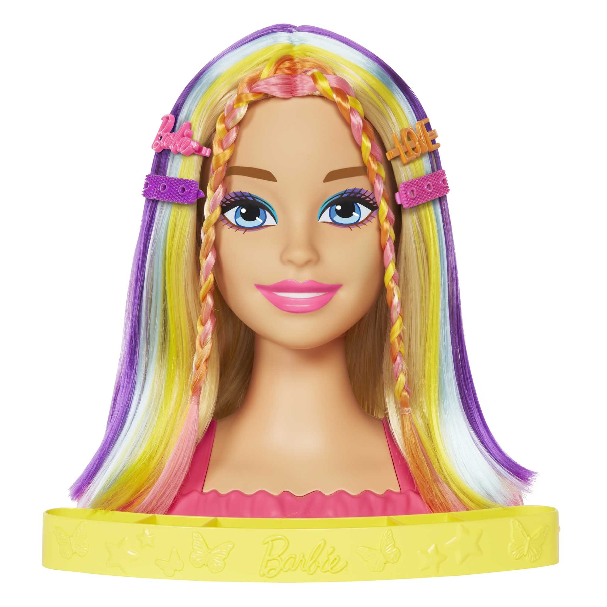Voir la diapositive 7 : MATTEL Tête à coiffer Barbie Blonde
