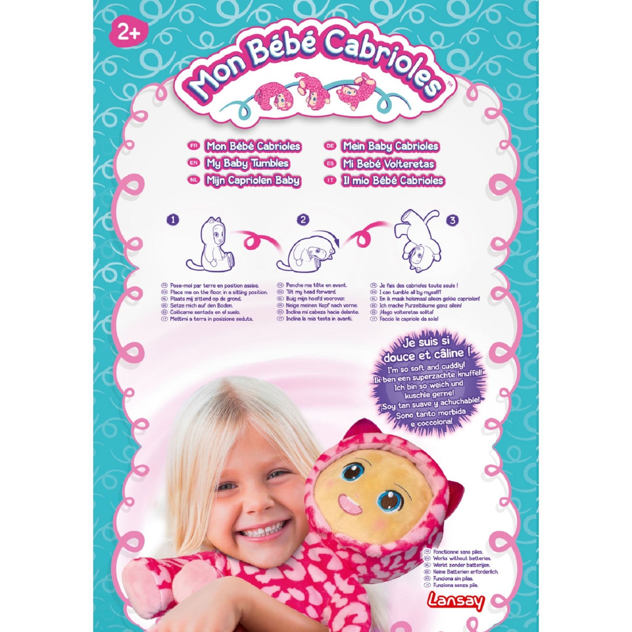Voir la diapositive 2 : LANSAY Poupée Mon bébé Cabrioles