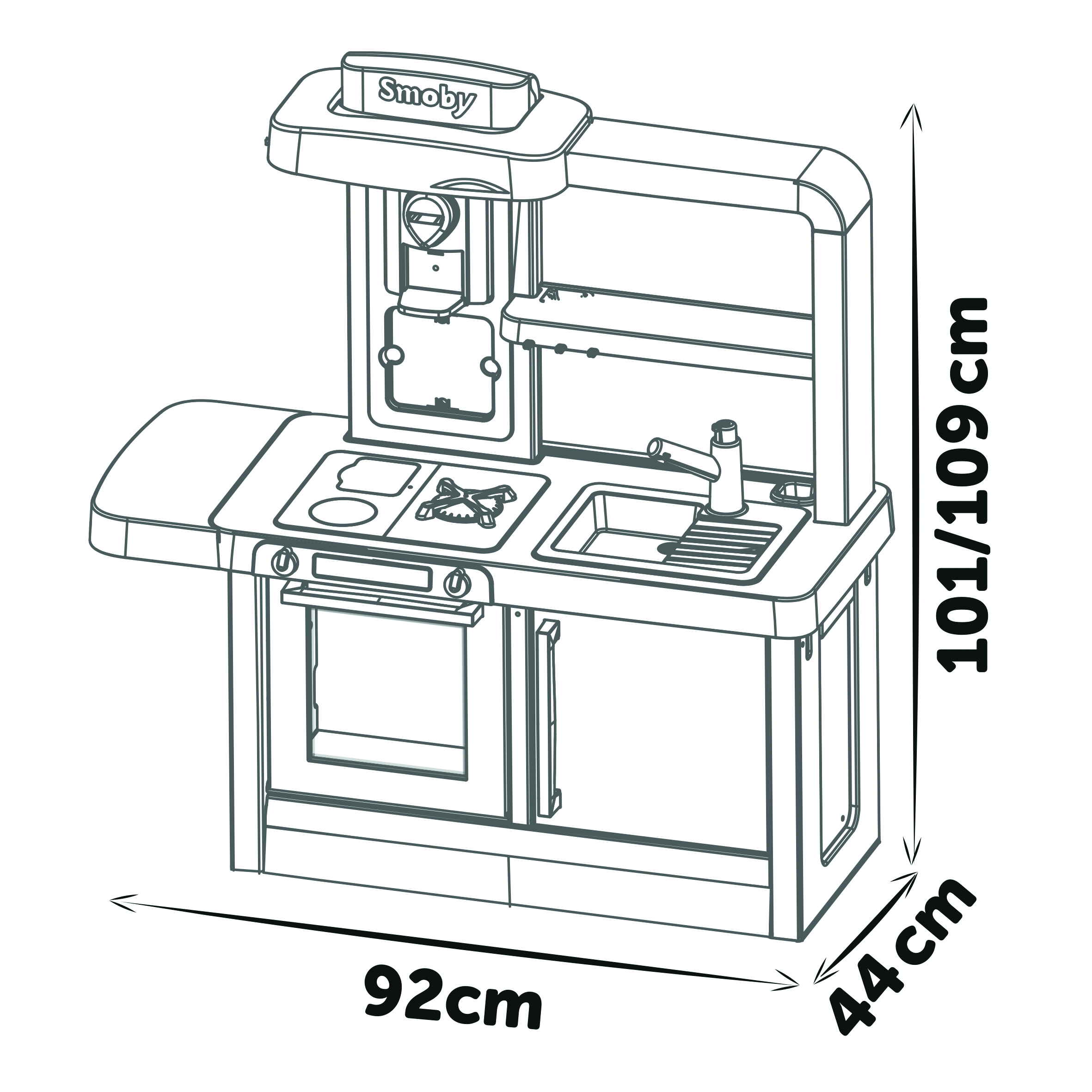 Voir la diapositive 3 : SMOBY Cuisine Evolutive Tefal