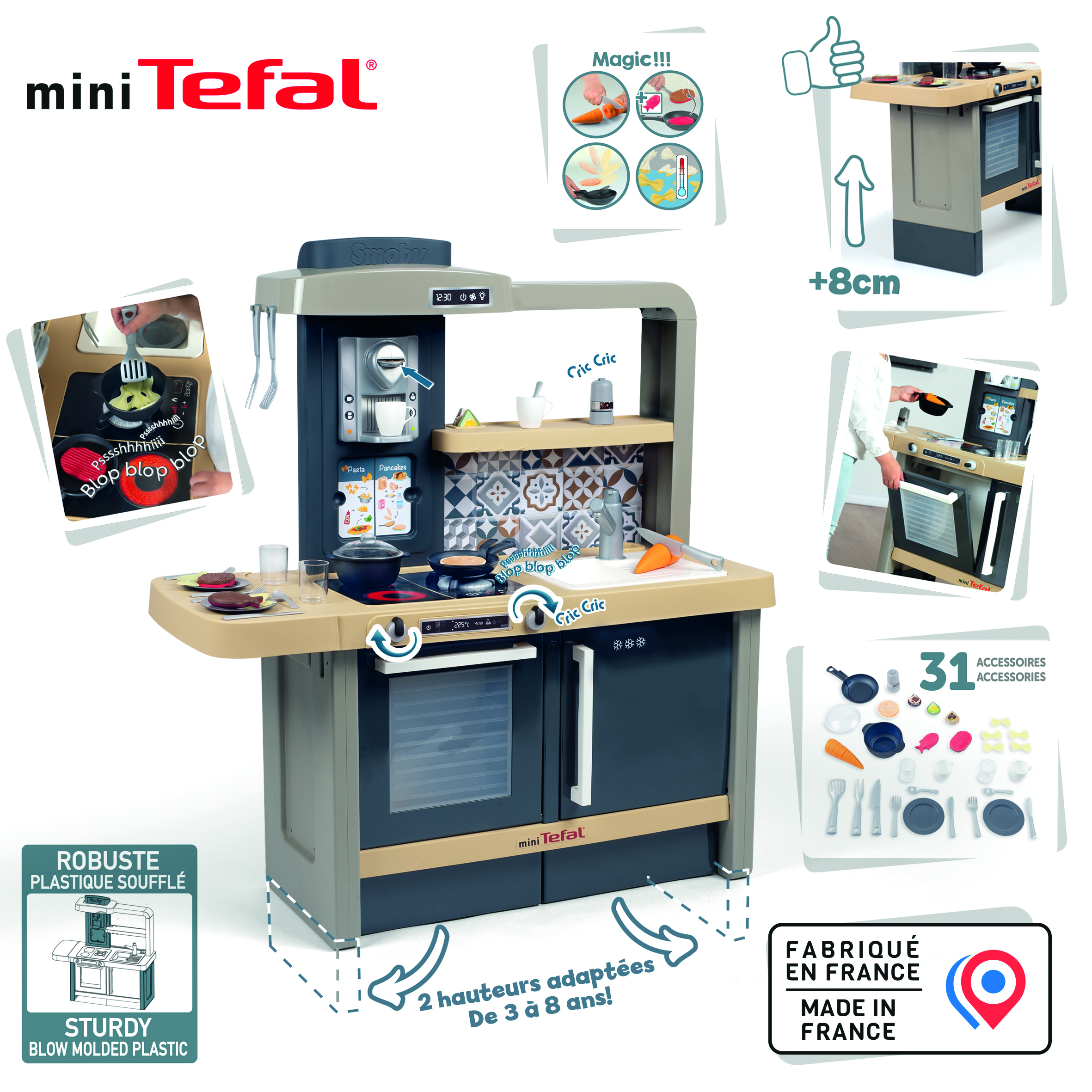 Voir la diapositive 7 : SMOBY Cuisine Evolutive Tefal