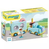 Playmobil 1.2.3 6773 Autocar de Voyage - avec Quatre Personnages, Un  véhicule et des Accessoires - Mes Premiers Apprendre en s'amusant - pour  Les