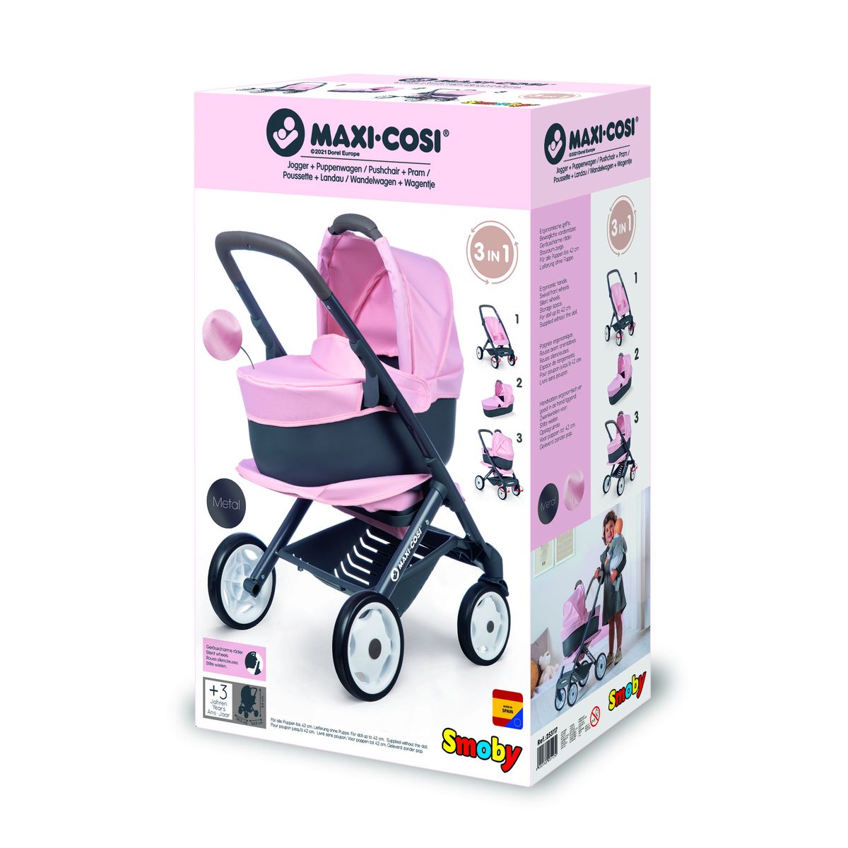 SMOBY Maxi-Cosi Poussette+Landau 3 en 1