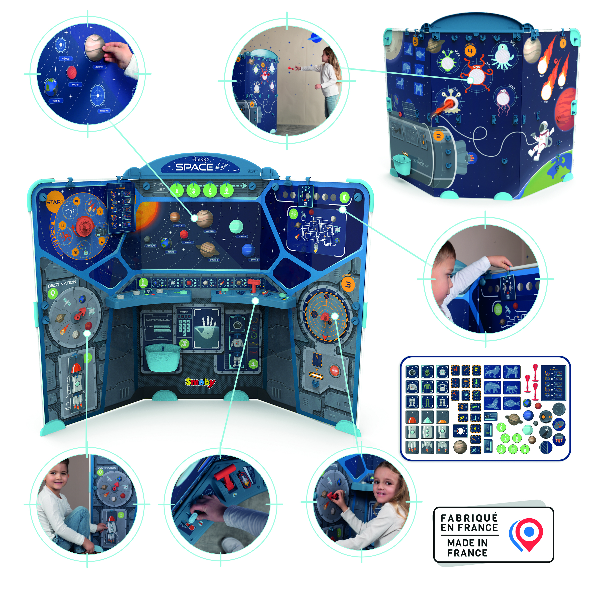 Voir la diapositive 7 : SMOBY Space Center le centre de l'espace