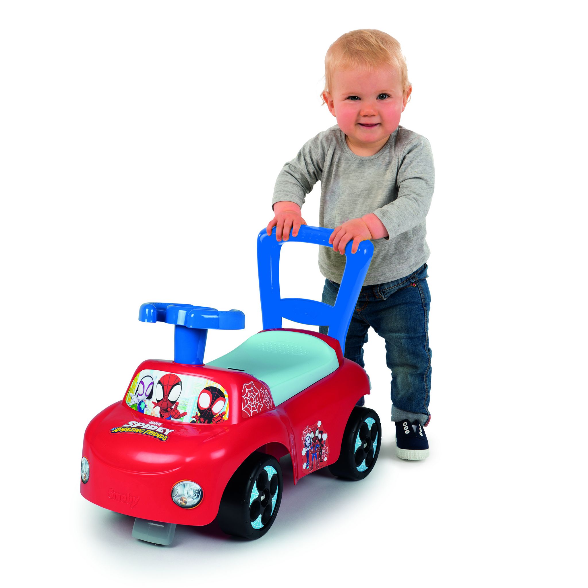 Voir la diapositive 4 : SMOBY Spidy porteur auto