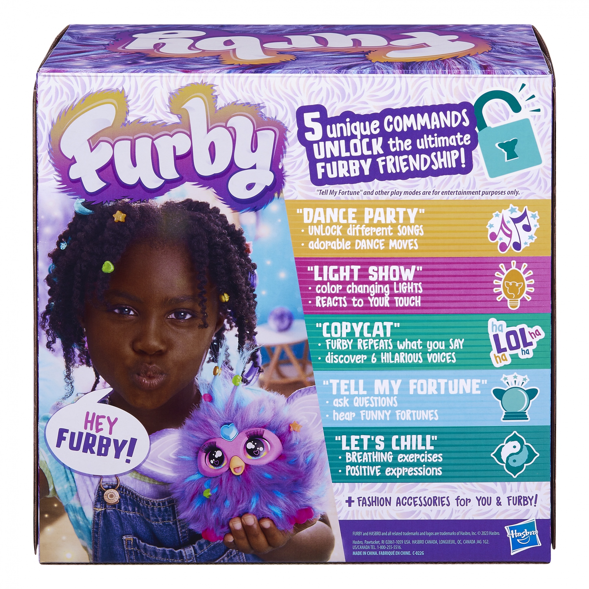 Voir la diapositive 2 : HASBRO Peluche Interactive Furby - Violet