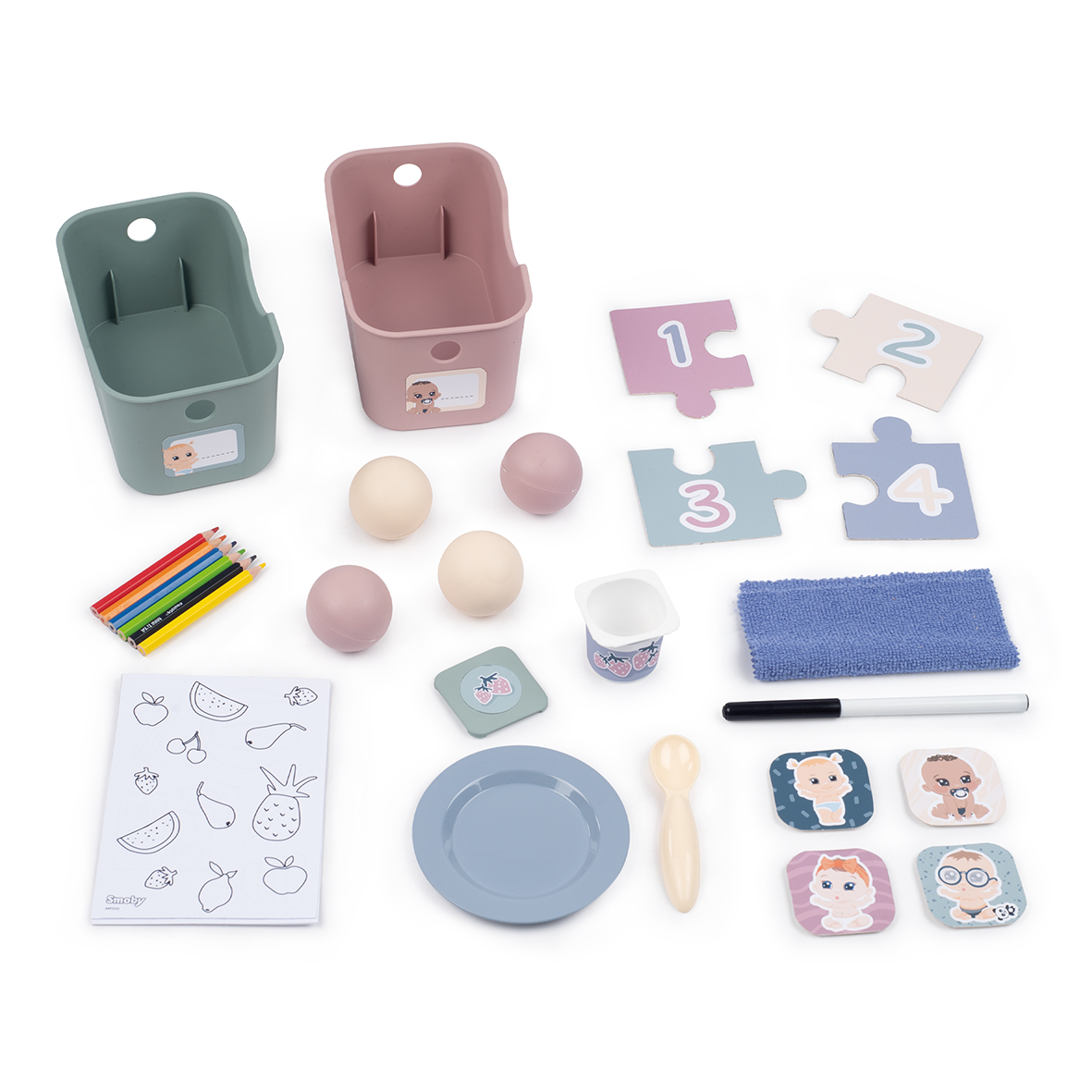 Voir la diapositive 3 : SMOBY Baby Care Crèche de poupées