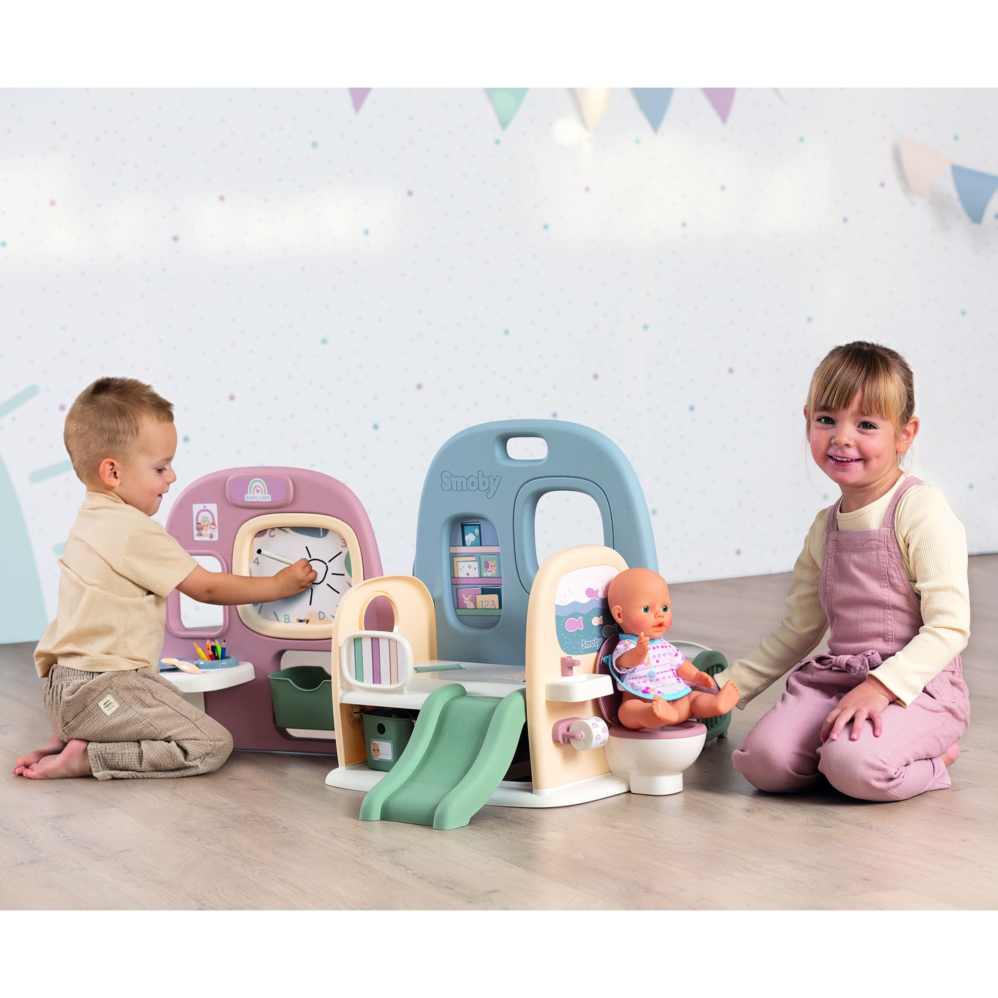 Voir la diapositive 4 : SMOBY Baby Care Crèche de poupées