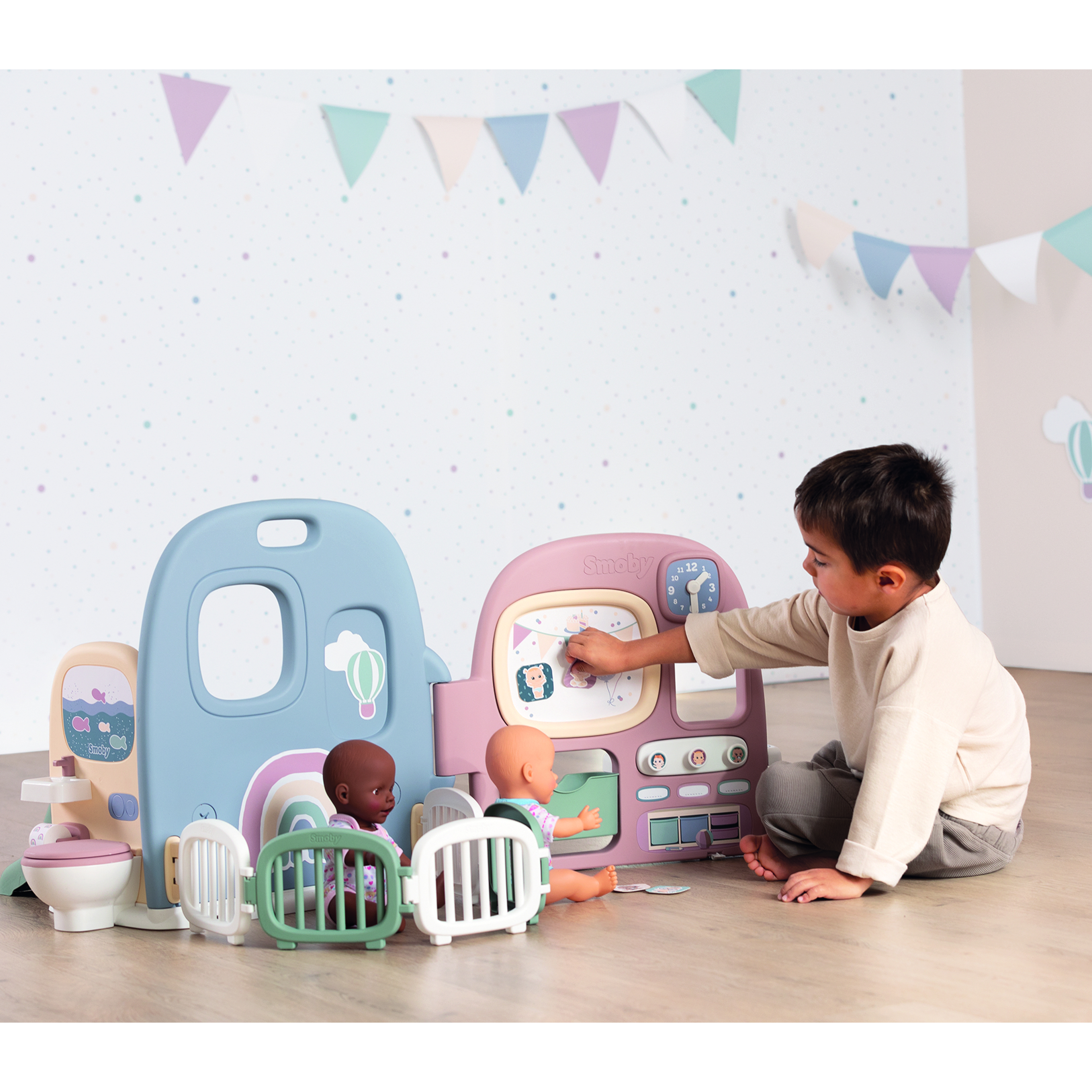 Voir la diapositive 5 : SMOBY Baby Care Crèche de poupées