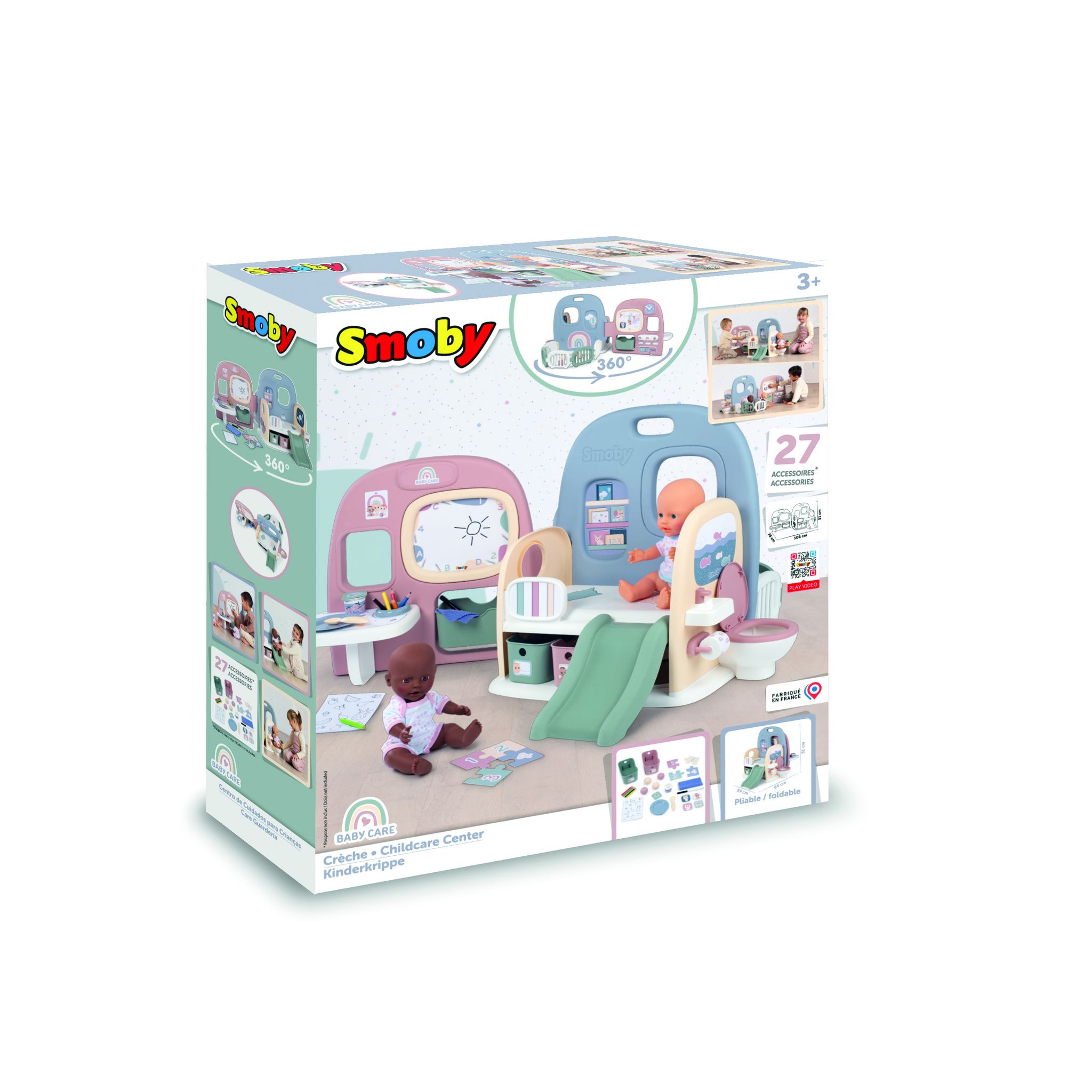Voir la diapositive 7 : SMOBY Baby Care Crèche de poupées
