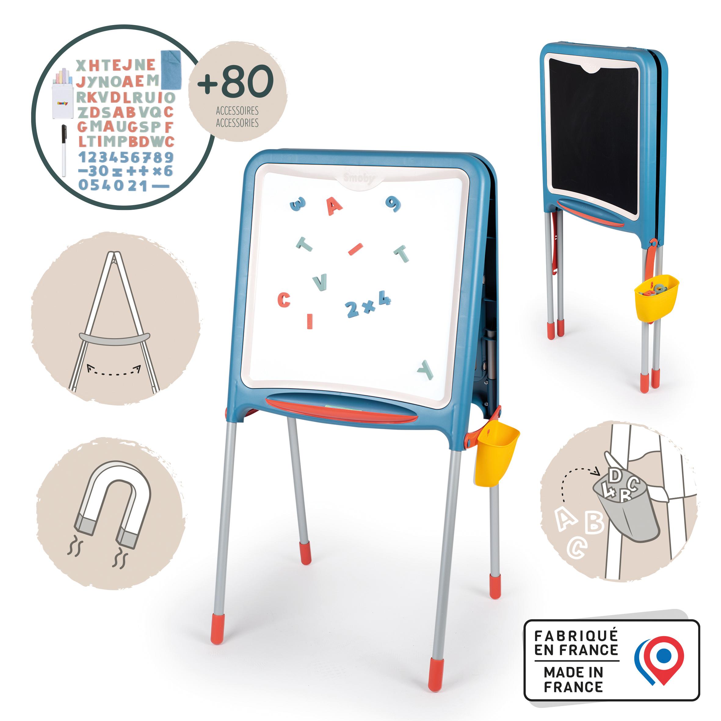 Voir la diapositive 2 : SMOBY Tableau tubes - Ardoise double face